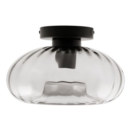 Osram - Стельовий світильник DECOR SMOKE 1xE27/12W/230V діаметр 28 см чорний/димчасто-сірий