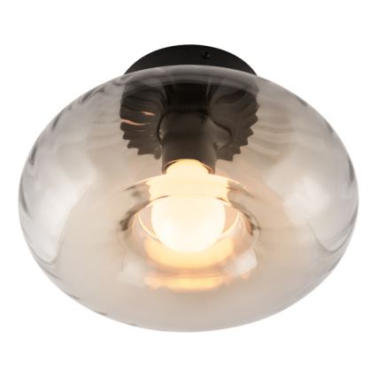 Osram - Стельовий світильник DECOR SMOKE 1xE27/12W/230V діаметр 28 см чорний/димчасто-сірий