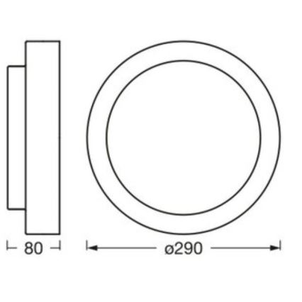 Osram - стельовий світильник ORBIS MADRID, 2xE27/10W/230V, діаметр 29 см, білий