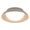 Osram - Стельовий світильник ORBIS MILAN 2xE27/10W/230V діам. 30,5 cm декор під дерево