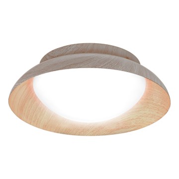 Osram - Стельовий світильник ORBIS MILAN 2xE27/10W/230V діам. 30,5 cm декор під дерево
