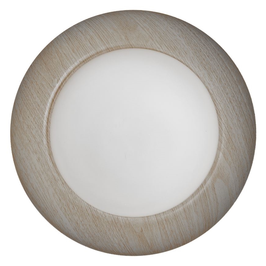 Osram - Стельовий світильник ORBIS MILAN 2xE27/10W/230V діам. 30,5 cm декор під дерево