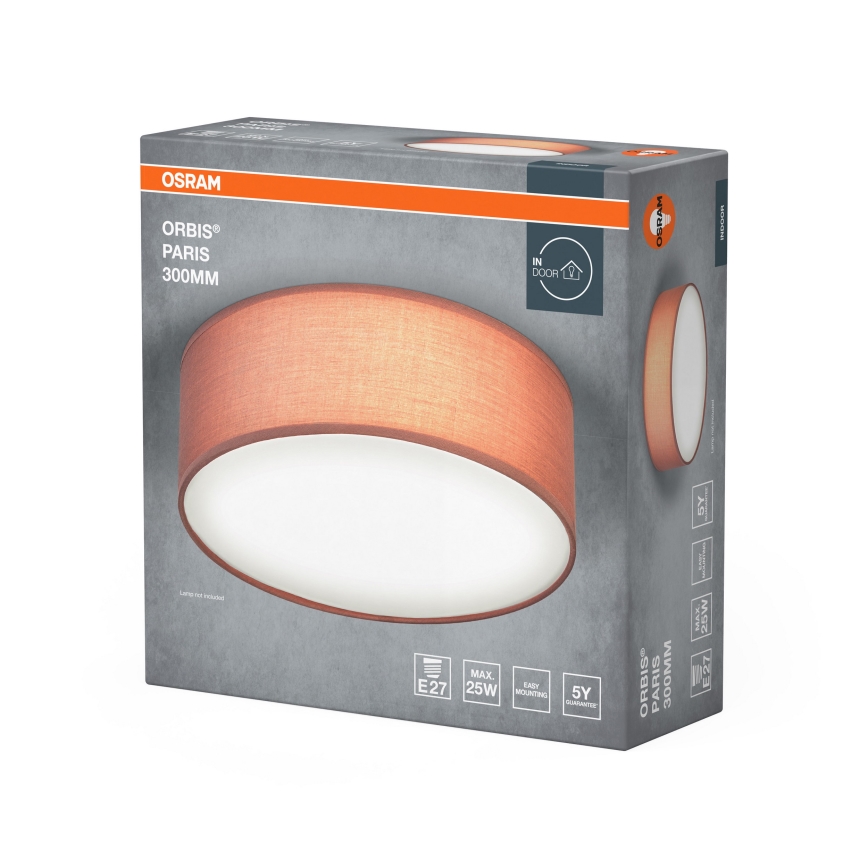 Osram - Стельовий світильник ORBIS PARIS 1xE27/25W/230V, діаметр 30 см, коричневий
