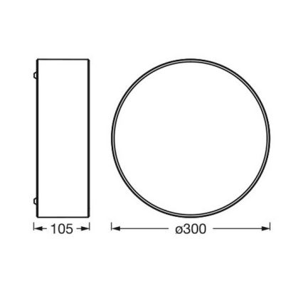 Osram - Стельовий світильник ORBIS PARIS 1xE27/25W/230V, діаметр 30 см, коричневий