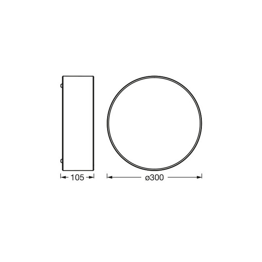 Osram - Стельовий світильник ORBIS PARIS 1xE27/25W/230V, діаметр 30 см, коричневий