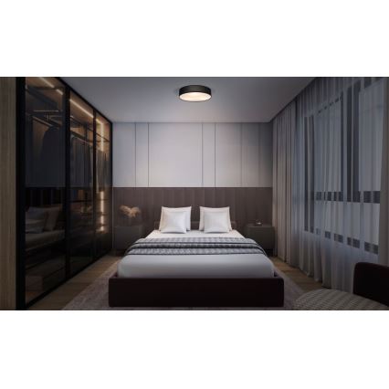 Osram - Стельовий світильник ORBIS PARIS 2xE27/25W/230V діаметр 40 см чорний