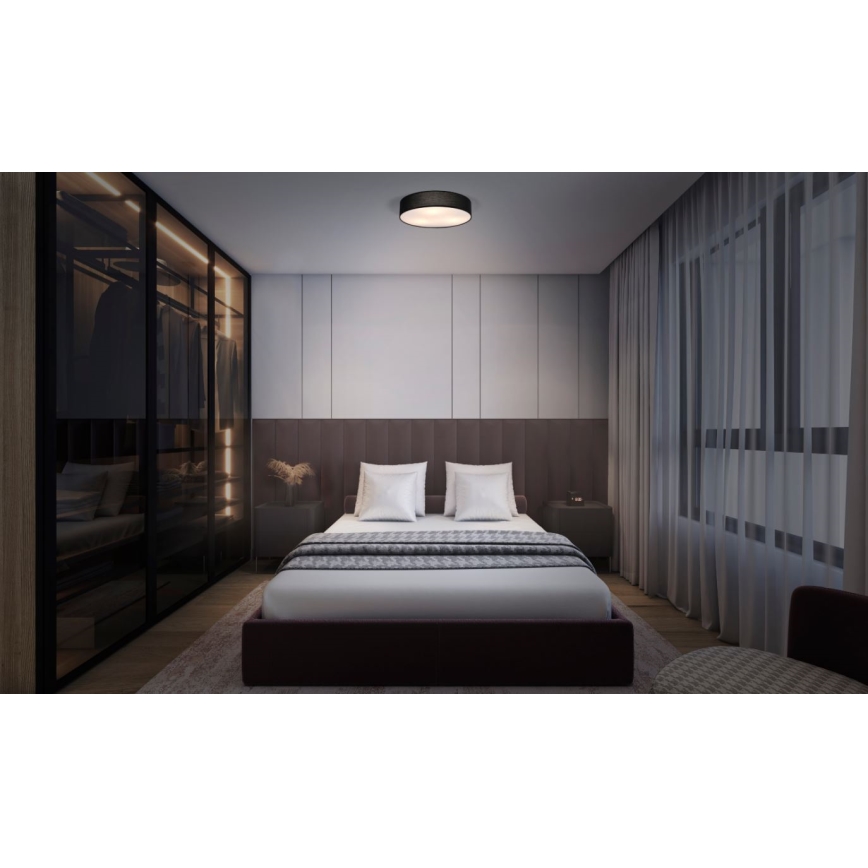 Osram - Стельовий світильник ORBIS PARIS 2xE27/25W/230V діаметр 40 см чорний
