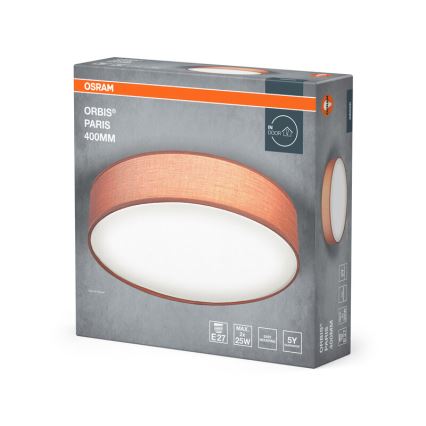 Osram - стельовий світильник ORBIS PARIS 2xE27/25W/230V, діаметр 40 см, коричневий