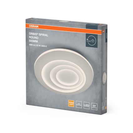 Osram - стельовий світильник ORBIS SPIRAL LED/42W/230V, діаметр 50,5 см