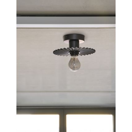 Osram - стельовий світильник PLISSEE 1xE27/15W/230V Ø 20 см антрацит