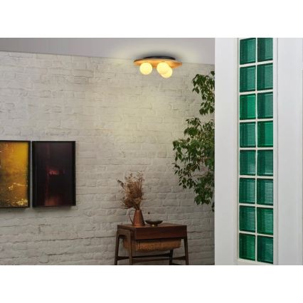 Osram - Стельовий світильник WOOD NEST 3xG9/5W/230V, каучукове дерево