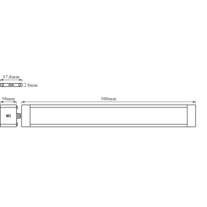 Osram - LED диммируемый светильник для установки под шкафом с датчиком движения CABINET LED/10W/230V 3000K 50 cm белый