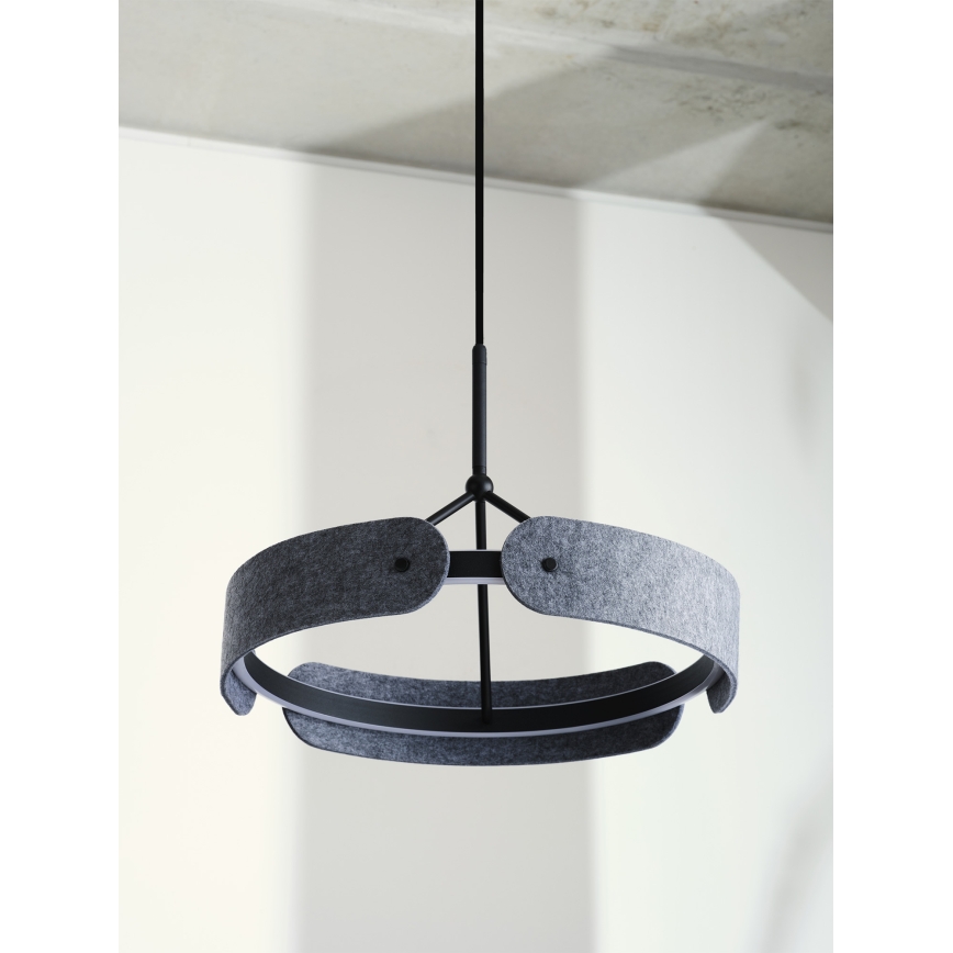 Osram - Светодиодная люстра на тросе DECOR CURVE LED/33W/230V серая