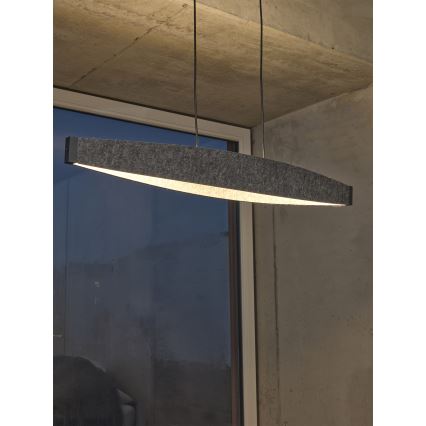 Osram - светодиодная люстра на тросе DECOR FLAT LED/23W/230V серая