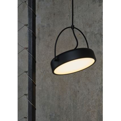 Osram - светодиодная люстра на тросовой подвеске DECOR PUCK LED/12W/230V CRI 90 чёрная