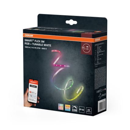 Osram - LED RGBW диммируемая уличная лента SMART+ FLEX 5 м LED/14,5 Вт/230 В 2700-6500 К IP44 Wi-Fi