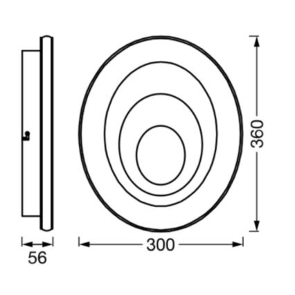 Osram - светодиодный потолочный светильник ORBIS SPIRAL LED/27W/230V