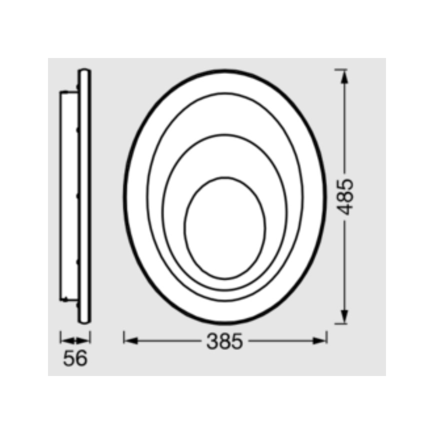 Osram - светодиодный потолочный светильник ORBIS SPIRAL LED/37W/230V белый
