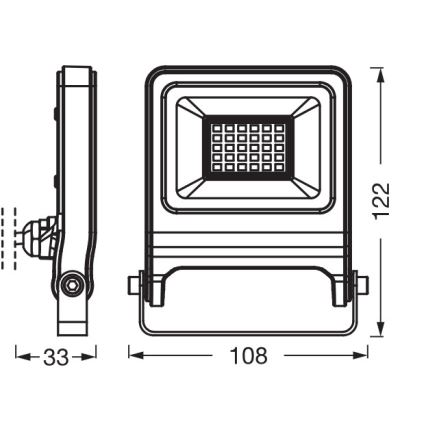 Osram - светодиодный прожектор ENDURA LED/20W/230V 4000K IP65