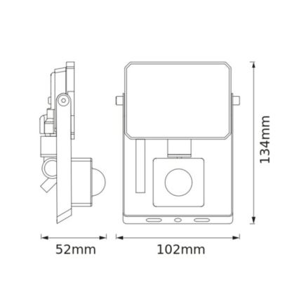 Osram - светодиодный прожектор с датчиком FLOODLIGHT LED/10W/230V 3000K IP65