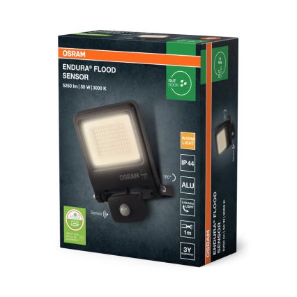 Osram - светодиодный прожектор с датчиком ENDURA LED/50W/230V 3000K IP44
