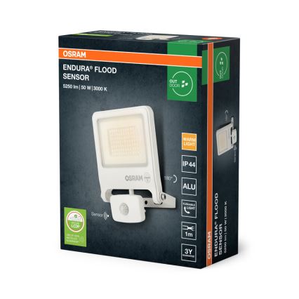Osram - Светодиодный прожектор с датчиком ENDURA LED/50W/230V 3000K IP44