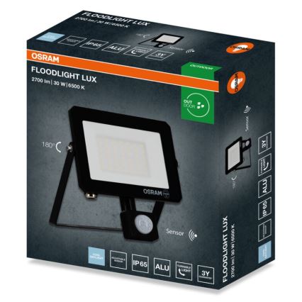 Osram - светодиодный прожектор с датчиком FLOODLIGHT LED/30W/230V 6500K IP65