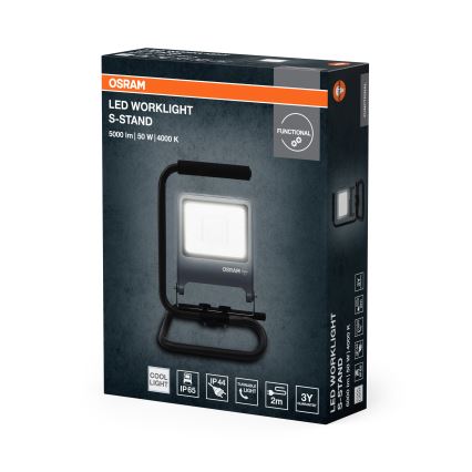 Osram - Светодиодный прожектор со стойкой S-STAND LED/50W/230V 4000K IP65 антрацит