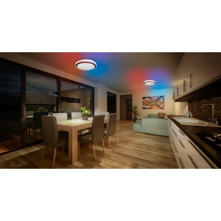 Osram - RGBW LED диммируемый потолочный светильник SMART+ MAGIC LED/38W/230V, диаметр 49 см, черный, 2700-6500K, Wi-Fi