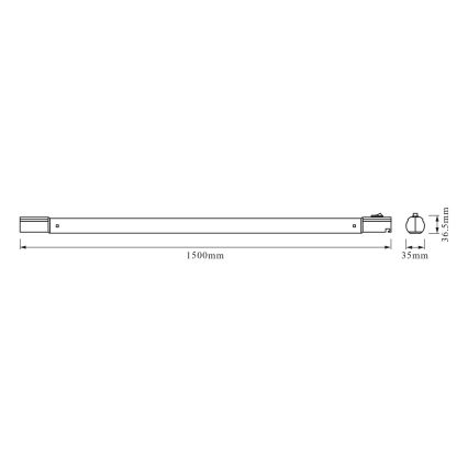 Osram - светодиодный светильник для подсветки шкафов TUBEKIT LED/21,5W/230V 4000K 150 cm белый