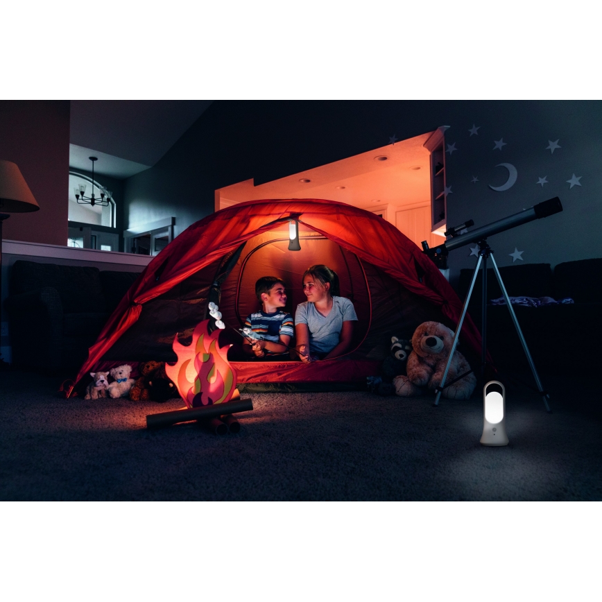 Osram - LED-ориентировочный светильник с датчиком движения и датчиком сумерек MOBILE LED/0,7W/4xAAA белый