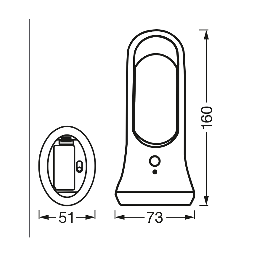 Osram - LED-ориентировочный светильник с датчиком движения и датчиком сумерек MOBILE LED/0,7W/4xAAA белый