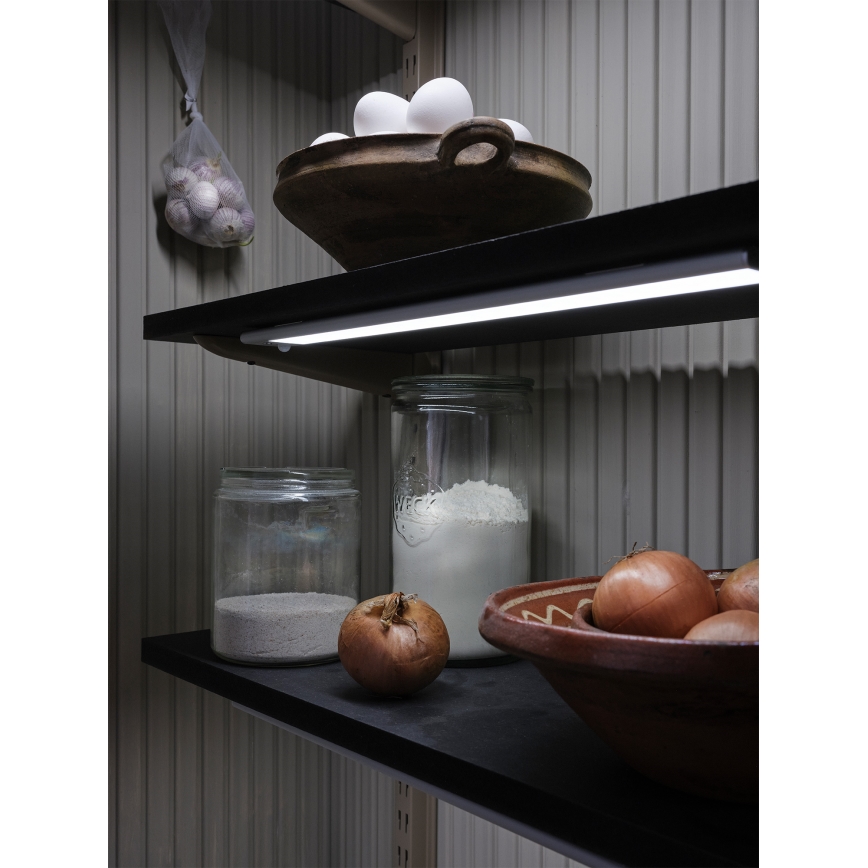 Osram - LED-светильник для нижней подсветки с комбинированным датчиком движения и сумеречного освещения LINEAR LED/4W/3,7V 1500 mAh 3000/4000/6500K 60 cm серый