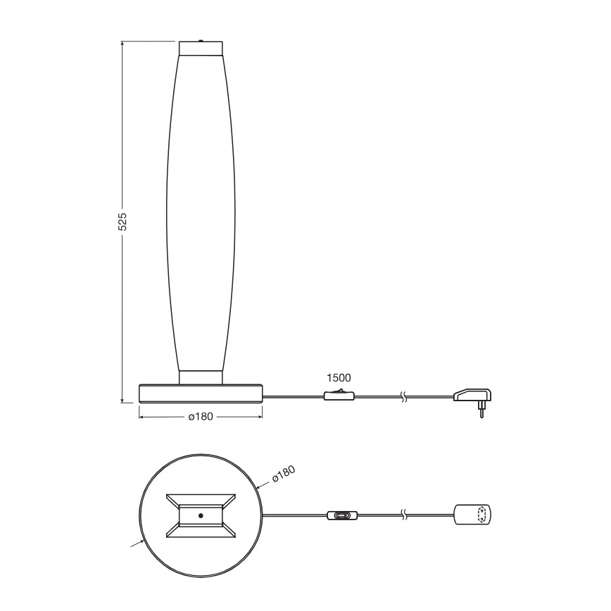 Osram - світлодіодна настільна лампа DECOR FLAT LED/13W/230V сіра