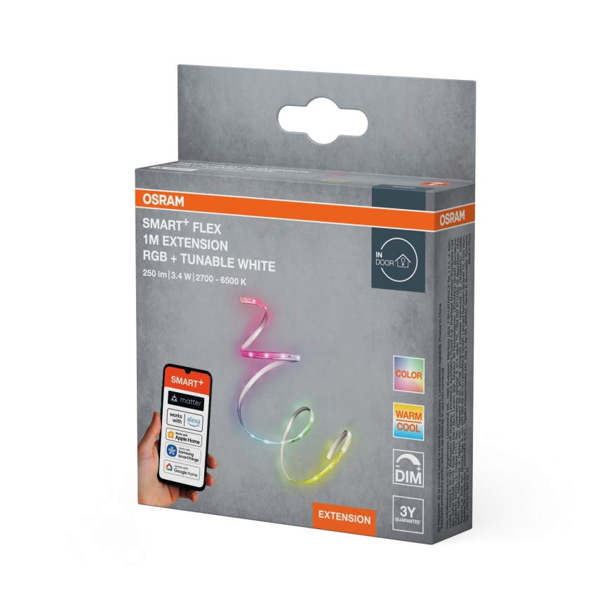 Osram - RGB+TW затемнювана LED-стрічка SMART+ FLEX 1 м LED/3,4W/230V 2700-6500K Wi-Fi