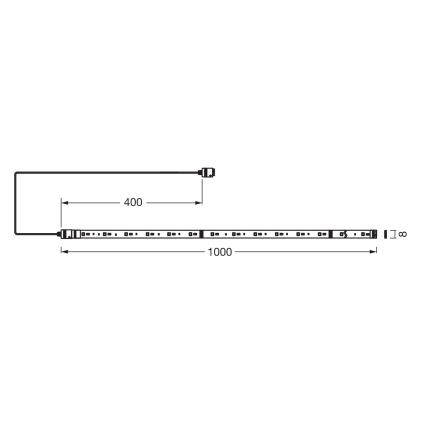 Osram - RGB+TW затемнювана LED-стрічка SMART+ FLEX 1 м LED/3,4W/230V 2700-6500K Wi-Fi