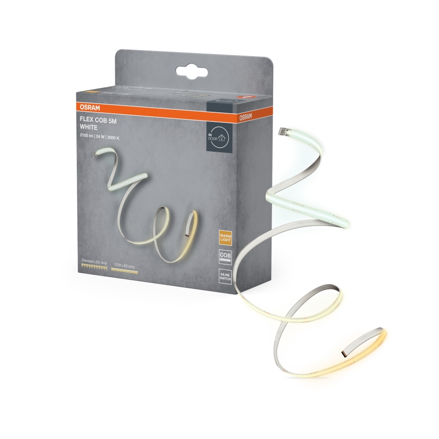 Osram - світлодіодна стрічка FLEX COB 5m LED/24W/230V