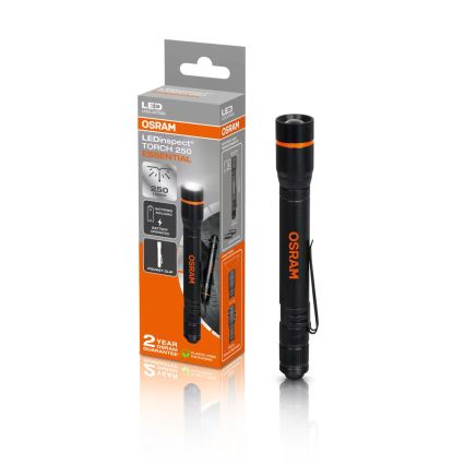 Osram - LED-ліхтар з регулюванням яскравості LEDINSPECT TORCH 250 ESSENTIAL LED/2W/2xAAA IP44