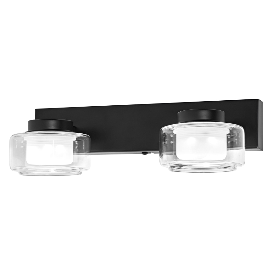Osram - LED настінний світильник для ванної кімнати ORBIS FLAME 2xLED/5,5W/230V 3000/4000K IP44 чорний