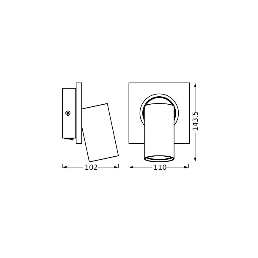 Osram - Світлодіодний настінний точковий світильник DECOR MERCURY 1xGU10/3,4W/230V