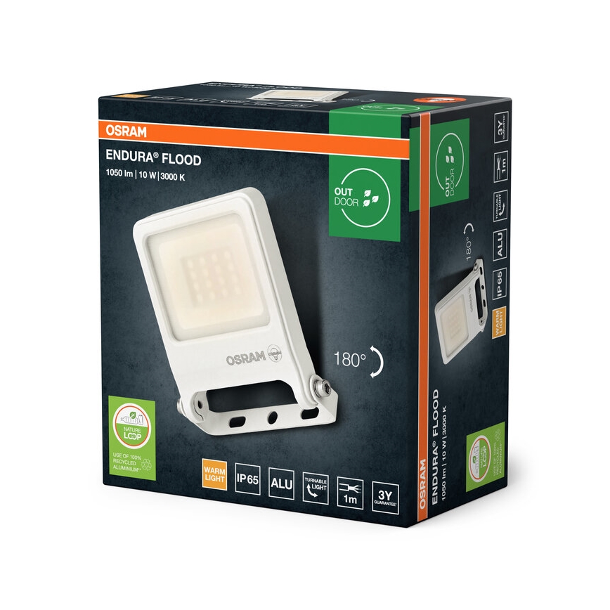 Osram - світлодіодний прожектор ENDURA LED, 10 Вт, 230 В, 3000 К, IP65
