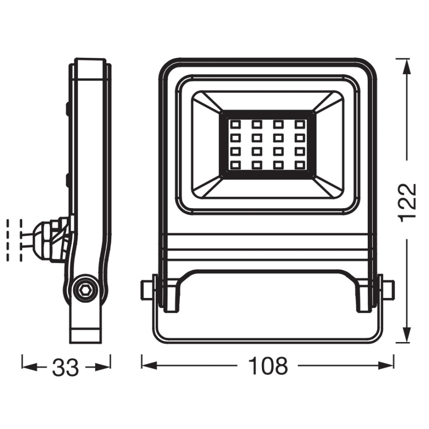 Osram - світлодіодний прожектор ENDURA LED, 10 Вт, 230 В, 3000 К, IP65