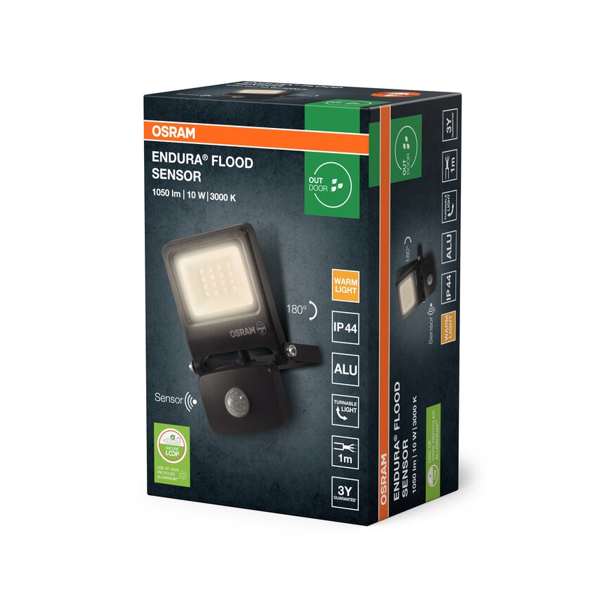 Osram - світлодіодний прожектор ENDURA з датчиком LED/10W/230V 3000K IP44