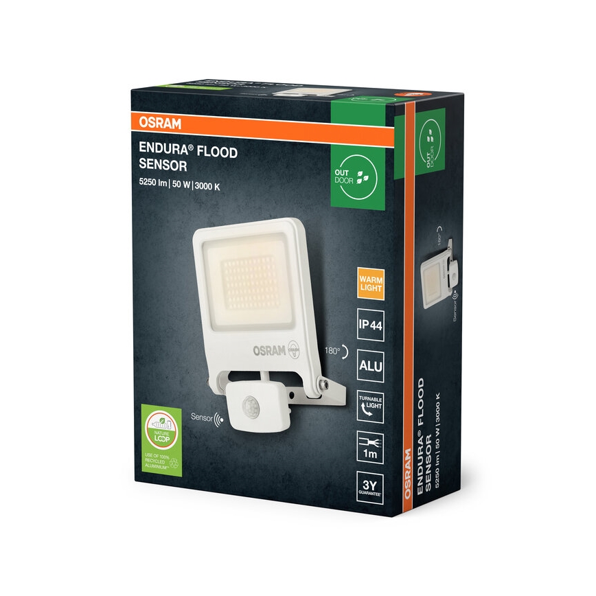 Osram - Світлодіодний прожектор із датчиком руху ENDURA LED/50W/230V 3000K IP44