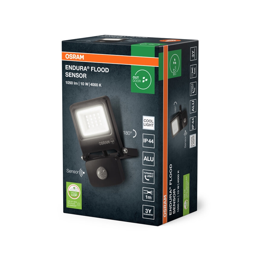 Osram - світлодіодний прожектор з датчиком ENDURA LED/10W/230V 4000K IP44