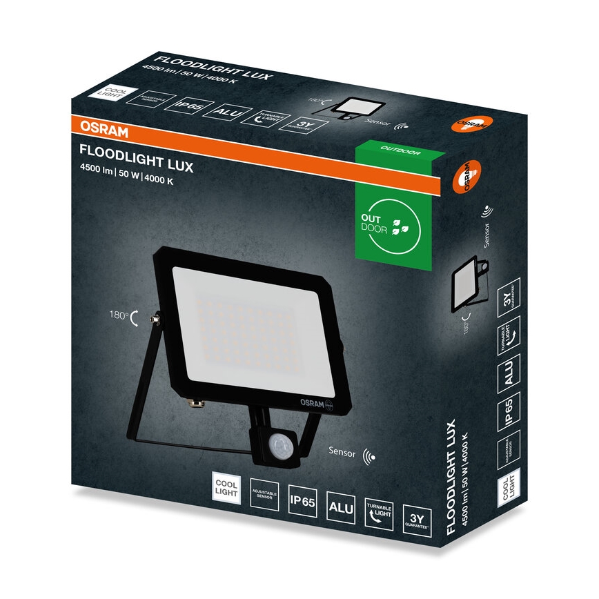 Osram - світлодіодний прожектор з датчиком FLOODLIGHT LED/50W/230V 4000K IP65