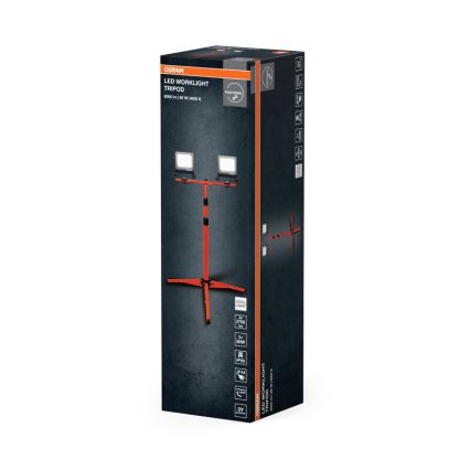 Осрам - світлодіодний прожектор зі штативним кріпленням TRIPOD 2×LED/30 Вт/230 В IP65