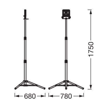 Осрам - світлодіодний прожектор зі штативом TRIPOD LED/30W/230V 4000K IP65 помаранчевий