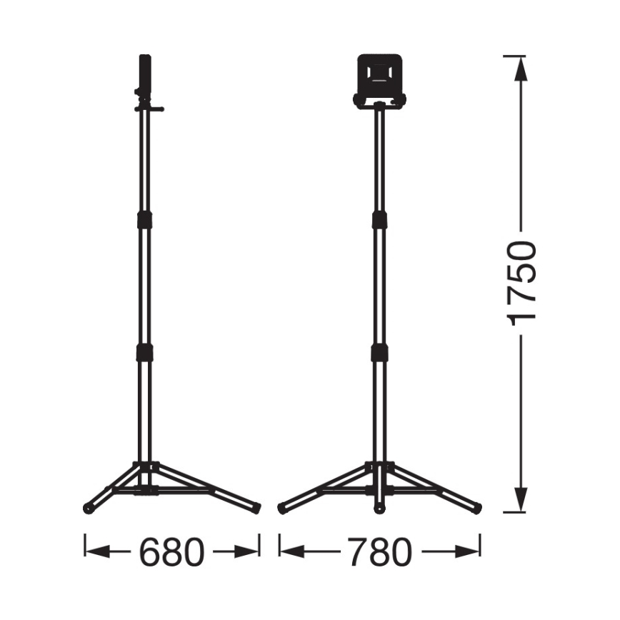 Осрам - світлодіодний прожектор зі штативом TRIPOD LED/30W/230V 4000K IP65 помаранчевий