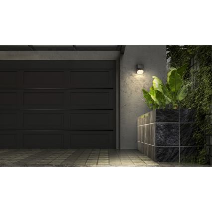 Osram - LED сонячний настінний світильник із датчиком ENDURA STYLE LED/10,3W/4,2V 2000 mAh IP54 антрацит